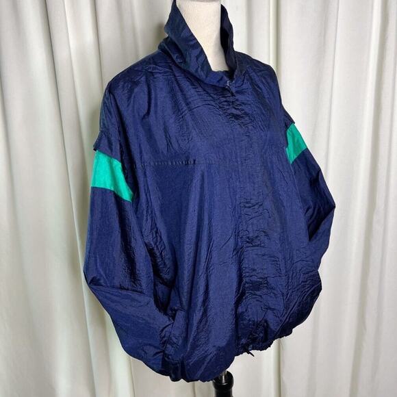 Venezia Vintage Track Jacket Windbreaker Zip Up High Neck Lightweight Women's - Picture 15 of 15